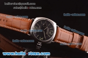 Panerai Radiomir Black Seal PAM 287 Automatic Steel Case with Black Dial and Brown Leather Strap