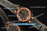 Audemars Piguet QEII Cup 2014 Royal Oak Offshore Diver Limited Edition Miyota 9015 Automatic PVD Case with Black Dial and Rose Gold Bezel - 1:1 Original