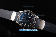 Ulysse Nardin Maxi Marine Automatic Movement Steel Case with Blue Dial and Blue Rubber Strap