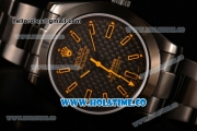 Rolex Milgauss Asia Automatic Full PVD with Yellow Stick Markers and Black Dial