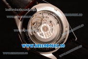 Tag Heuer Carrera Calibre 5 wiss ETA 2824 Automatic Steel Case with White Dial Stick Markers and Brown Leather Strap