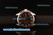 Chopard Mille Miglia GT XL Chronograph Alfa Romeo Limited Edition Swiss Valjoux 7750 Automatic Steel Case with Black Dial and Black Rubber Strap