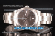 Rolex Oyster Perpetual Air King Swiss ETA 2824 Automatic Full Steel with Dark Rhodium Dial and Silver Stick Markers