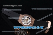 Hublot Classic Fusion Skeleton Asia Automatic Rose Gold Case with Skeleton Dial and Black Rubber Strap