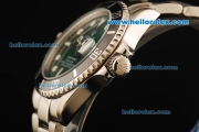 Rolex Submariner Automatic Movement Steel Case and Strap with Green Dial and Black Bezel
