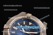 Breitling Avenger II Seawolf Asia 2813 Automatic Steel Case with Black Dial and Silver Stick Markers