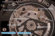 Hublot Big Bang Chrono Clone HUB4100 Automatic Ceramic Case with Black Rubber Strap Whtie Markers Black Dial