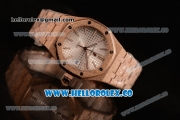 Audemars Piguet Royal Oak 41MM Clone AP Calibre 3120 Automatic Rose Gold Case with White Dial and Rose Gold Bracelet - (EF)