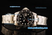 Rolex GMT-Master II Swiss ETA 2836 Automatic Movement Full Steel with Black Dial and Black Bezel Rolex GMT-Master II Swiss ETA 2836 Automatic Movement Full Steel with Black Dial and Black Bezel