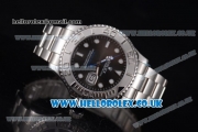 Rolex Yacht-Master Asia 2813 Automatic Stainless Steel Case/Bracelet with Black Dial and Dot Markers