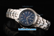 Tag Heuer Link Tiger Woods Automatic Movement Full Steel with Blue Dial and Stick Markers