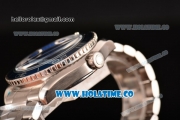 Omega Planet Ocean Clone Omega 8500 Automatic Steel Case/Bracelet with Blue Dial and White Stick Markers (EF)