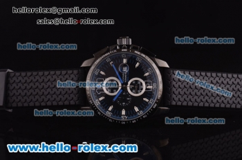 Chopard Miglia GT XL Chronograph Miyota Quartz PVD Case with Black Dial and Blue Hands