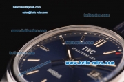 IWC Ingenieur Vintage Swiss ETA 2892 Automatic Steel Case with Stick Markers and Blue Dial