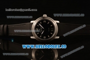 BlancPain Aqua Lung Japanese Miyota 9015 Automatic Steel Case with Black Dial and Black Rubber Strap - (AAAF)