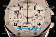 Audemars Piguet Royal Oak Offshore Miyota OS20 Quartz Steel Case with White Dial and Black Arabic Numeral Markers (EF)