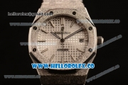 Audemars Piguet Royal Oak Clone AP Calibre 3120 Automatic Steel Case with White Dial and Steel Bracelet (EF)