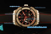 Hublot Formula 1 Monza Chronograph Miyota Quartz Movement Steel Case with Black Dial and Red Stick Markers