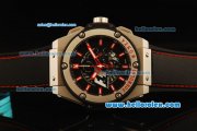 Hublot Formula 1 Monza Chronograph Miyota Quartz Movement Steel Case with Black Dial and Red Stick Markers
