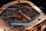 Richard Mille RM 018 Tourbillon Hommage a Boucheron Rose Gold Case 9015 Auto with Skeleton Dial and Black Rubber Strap