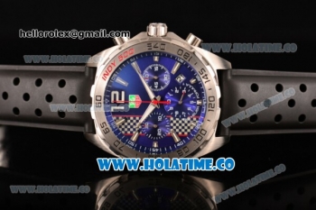 Tag Heuer Formula 1 Miyota OS20 Quartz Steel Case with Blue Dial and Stick Markers