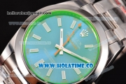 Rolex Milgauss Swiss ETA 2836 Automatic Steel Case with Blue Dial and White Stick Markers - 1:1 Original (JF)