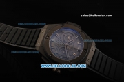 Hublot Big Bang Swiss Valjoux 7750 Automatic Movement PVD Case with Black Dial and Black Rubber Strap