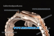 Rolex Datejust Rose Gold Case 3135 Auto with Pink Dial and Two Tone Bracelet - 1:1 Origianl