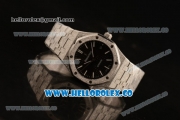 Audemars Piguet Royal Oak Clone AP Calibre 3120 Automatic Steel Case with Black Dial and Steel Bracelet (EF)