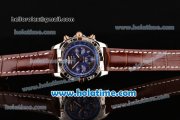 Breitling Chronomat B01 Chrono Swiss Valjoux 7750 Automatic Steel Case with Blue Dial and Roman Numeral Markers 1:1 Orignal (H)