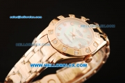 Rolex Datejust Swiss ETA 2836 Automatic Movement Rose Gold with Green MOP Dial and Diamond Markers/Bezel