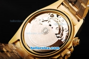 Rolex Daytona Oyster Perpetual Swiss Valjoux 7750 Automatic Movement Full Gold with Black Dial and White Stick Markers