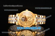 Vacheron Constantin Patrimony Tourbillon Yellow Gold/Steel Case with Gold Dial and Diamonds Markers