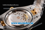 Rolex Datejust II Asia 2813 Automatic Two Tone Case/Bracelet with Yellow Gold Dial and Diamonds Markers (BP)