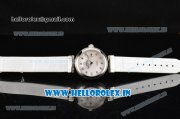 Omega De Ville Ladymatic Swiss ETA 2671 Automatic Steel Case with White Stripy Dial and Diamonds Markers Omega De Ville Ladymatic Swiss ETA 2671 Automatic Steel Case with White Stripy Dial and Diamonds Markers