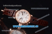 U-Boat Chimera Automatic Asia ST25 Automatic Rose Gold Case White Dial Rose Gold Markers and Brown Leather Strap