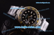 Rolex GMT-Master II Prohunter Edition Rolex 3186 Automatic Movement PVD Case and Strap with Gold Bezel