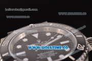 Rolex Submariner Rolex 3131 Automatic Steel Case/Bracelet with White Markers and Black Dial - 1:1 NOOB Best Edition