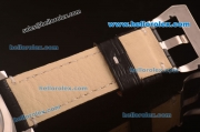 Panerai Marina Manual Winding Steel Case with Black Leather Strap