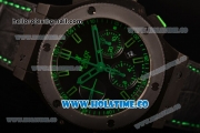 Hublot Big Bang Swiss Valjoux 7750 Automatic Movement PVD Case with Black Dial and Green Markers