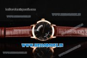 Jaeger-LECoultre Master Swiss ETA 2824 Automatic Rose Gold Case with Black Dial and Stick Markers