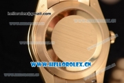 Rolex Day Date II Swiss ETA 2836 Automatic Yellow Gold Case/Bracelet with Black Dial and Stick Markers (BP)