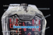 Hublot MP-05 Laferrari Sapphire Limited Edition Asia Manual Winding Polished Sapphire Crystal Case with Skeleton Dial Red Second Hand and Aerospace Nano Translucent Strap