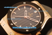 Hublot Classic Fusion Swiss ETA 2824 Automatic Rose Gold Case with PVD Bezel and Black Grid Dial - 1:1 Original