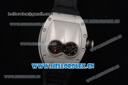 Richard Mille RM053 Asia Automatic Steel Case with Skeleton Dial and Black Rubber Strap