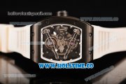 Richard Mille RM 038 Asia Automatic PVD Case with Skeleton Dial and White Inner Bezel - Dot Markers