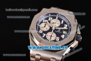 Audemars Piguet Royal Oak Offshore Chrono Blue Themes Swiss Valjoux 7750 Automatic Full Steel with Blue Dial and White Arabic Numeral Markers (JF)