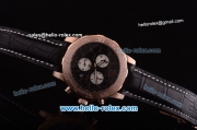 Breitling Colt Chronograph II Chronograph Miyota Quartz Rose Gold Case with Black Dial