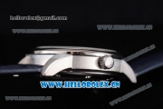 IWC Ingenieur Vintage Swiss ETA 2824 Automatic Steel Case with Blue Dial Blue Leather Strap and Stick Markers