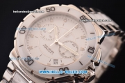 Tag Heuer Formula 1 Lady Swiss Ronda Quartz White Ceramic Bezel with White Dial - Diamond Markers and Steel/Ceramic Strap